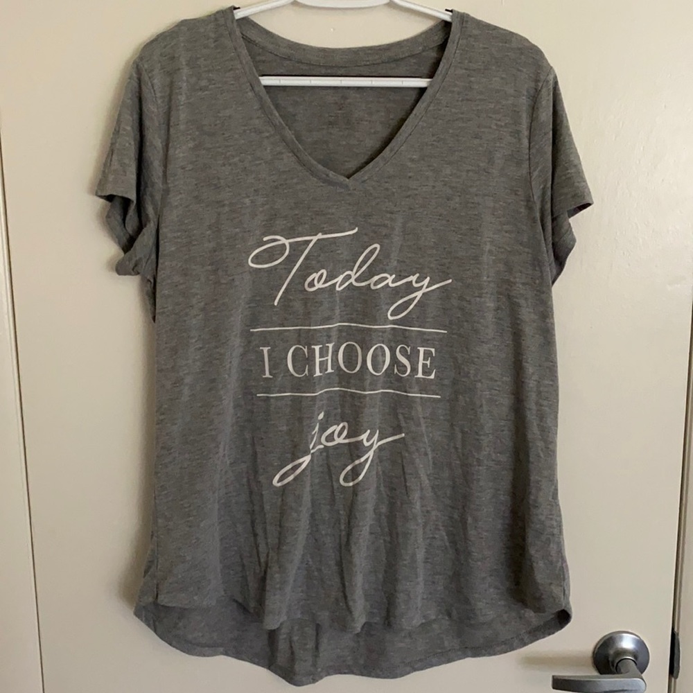 Grey v-neck